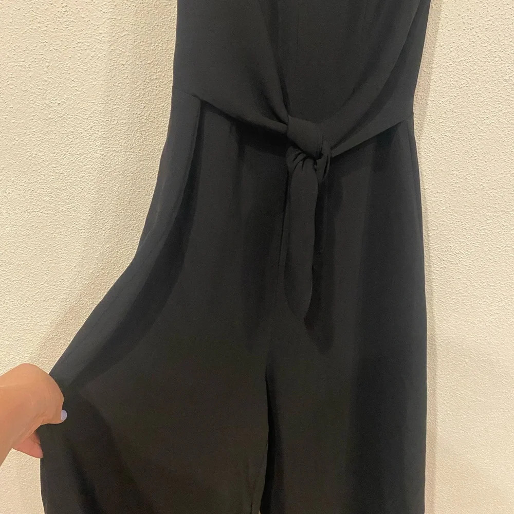 Amanda Uprichard Charter Tie-Front Wide-Leg Jumpsuit Size Small EUC - Picture 3 of 5